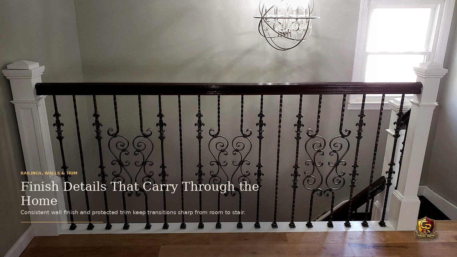 Stair Railing and Trim Finish